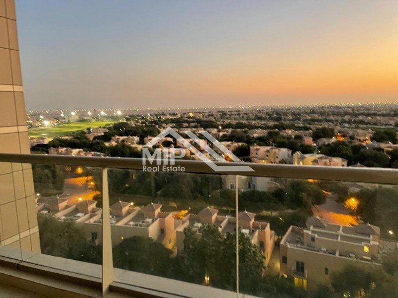 Chiller Free! High Floor Golf Course View 2BR+Maid